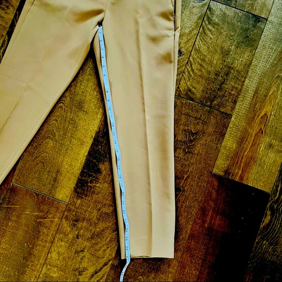 Banana Republic Avery Mid-rise Straight Ankle Length Pant in Camel, Size 0, New - Picture 9 of 9